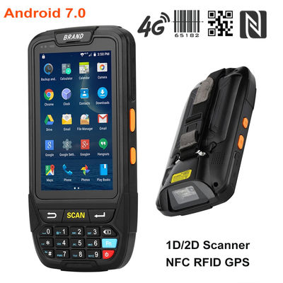 IP65 16G बीहड़ हैंडहेल्ड पीडीए, 480x800 4 इंच पीडीए एंड्रॉइड 7.0